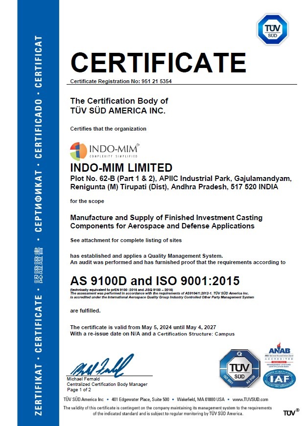 AS 9100 -TPT AS 9100 -TPT