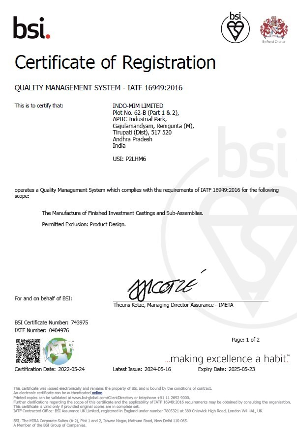 IATF 16949- TPT IATF 16949- TPT