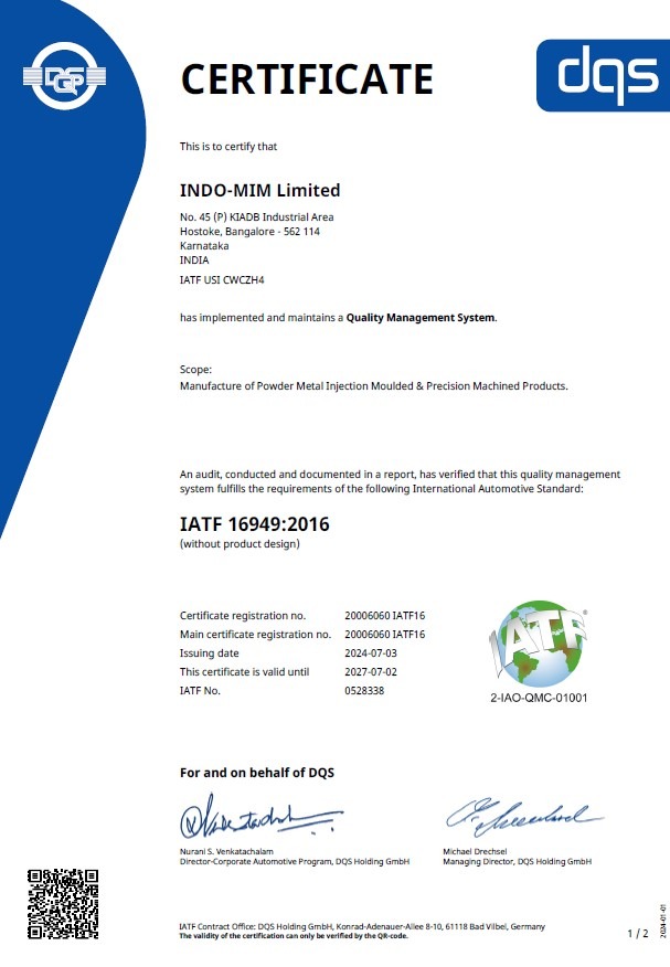 IATF16949-HSK IATF16949-HSK