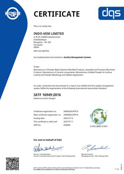 IATF 16949 DBP IATF 16949 DBP