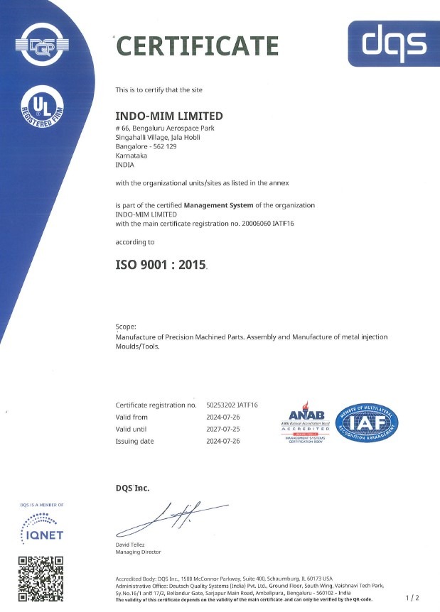 ISO9001- DVH ISO9001- DVH